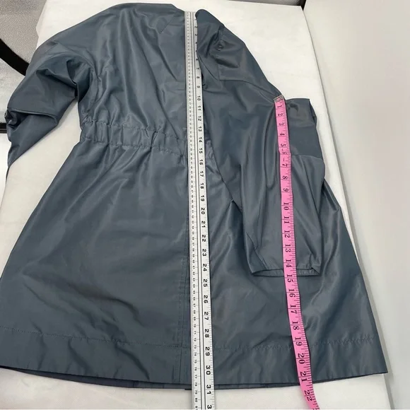 Lafayette 148 New York Stephania Women'sS Port Blue Metallic Drawstring Jacket